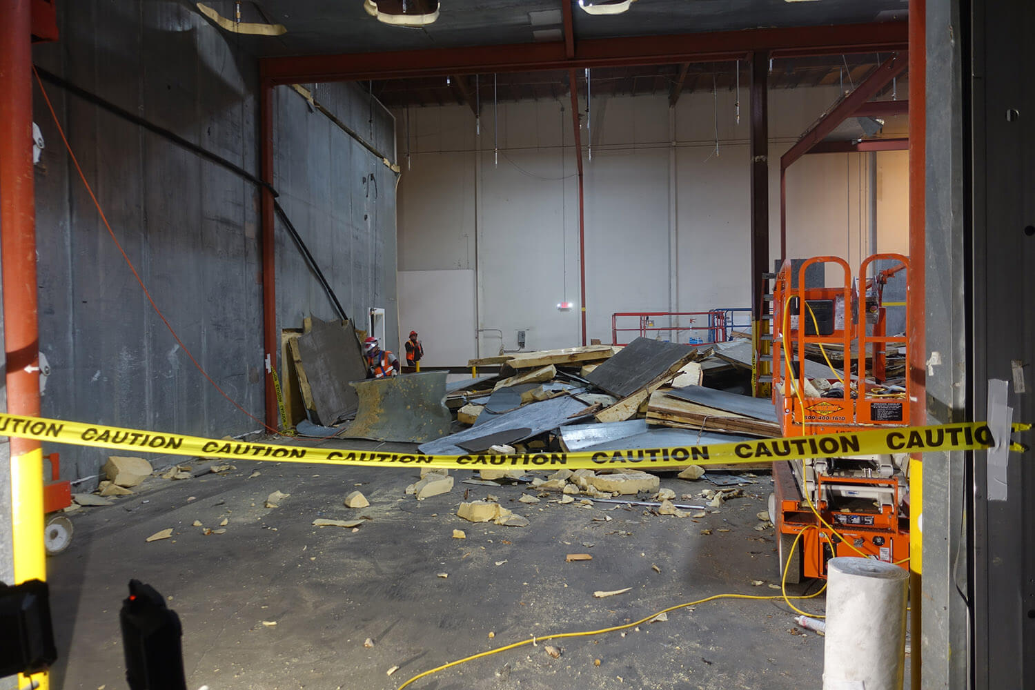 Quality Environmental Inc. performs demolition at Little Cesar's Cold Storage Warehouse Image 2
