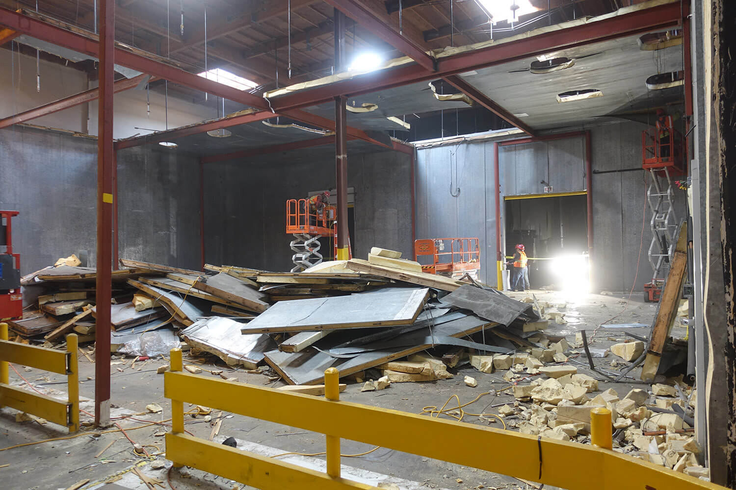 Quality Environmental Inc. performs demolition at Little Cesar's Cold Storage Warehouse Image 4