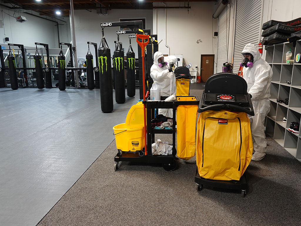 Quality Environmental Inc. provides disinfecting services at HB Ultimate Training Center - Image 2