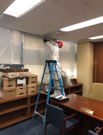 Quality Environmental Inc. provides services for water damage at a Justice Center Image 6