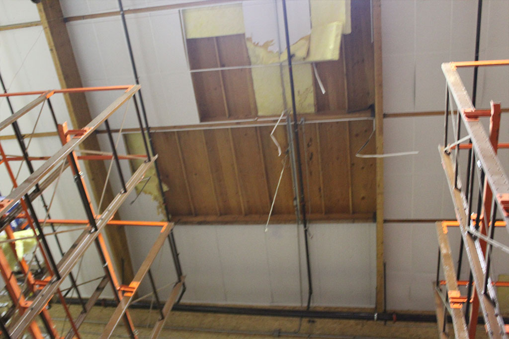 Quality Environmental Inc. performs ceiling panel demolition Image 2
