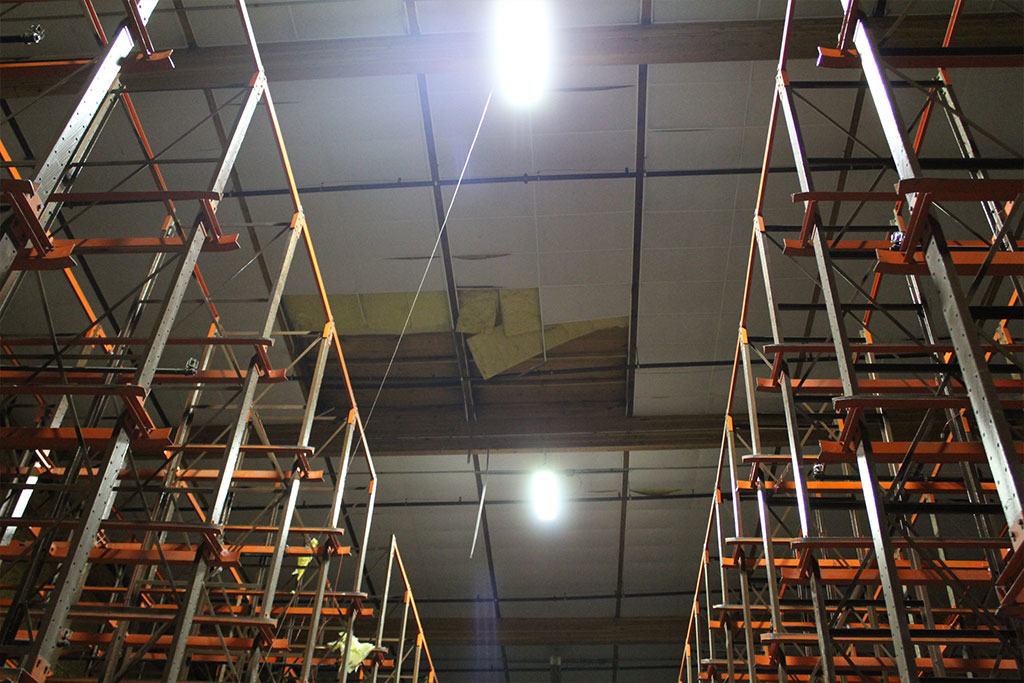 Quality Environmental Inc. performs ceiling panel demolition Image 3